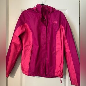 Northface Rain Jacket Women’s size Large pink